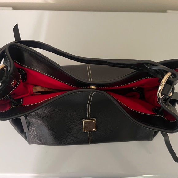 Dooney & Bourke pebble leather Maurizia Twist Strap Hobo - Picture 3 of 7